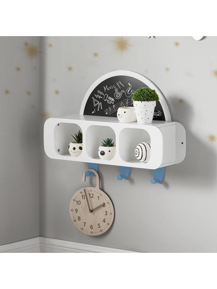 SoBuy Kindergarderobe in Weiß - (B)70 x (H)53 x (T)20cm günstig kaufen onesize