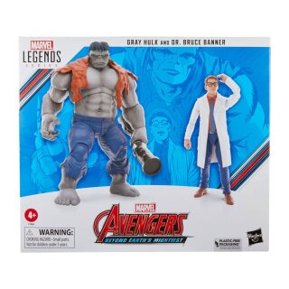Avengers: Beyond Earth's Mightiest Marvel Legends Actionfiguren Gray Hulk & Dr. Bruce Banner 15 cm