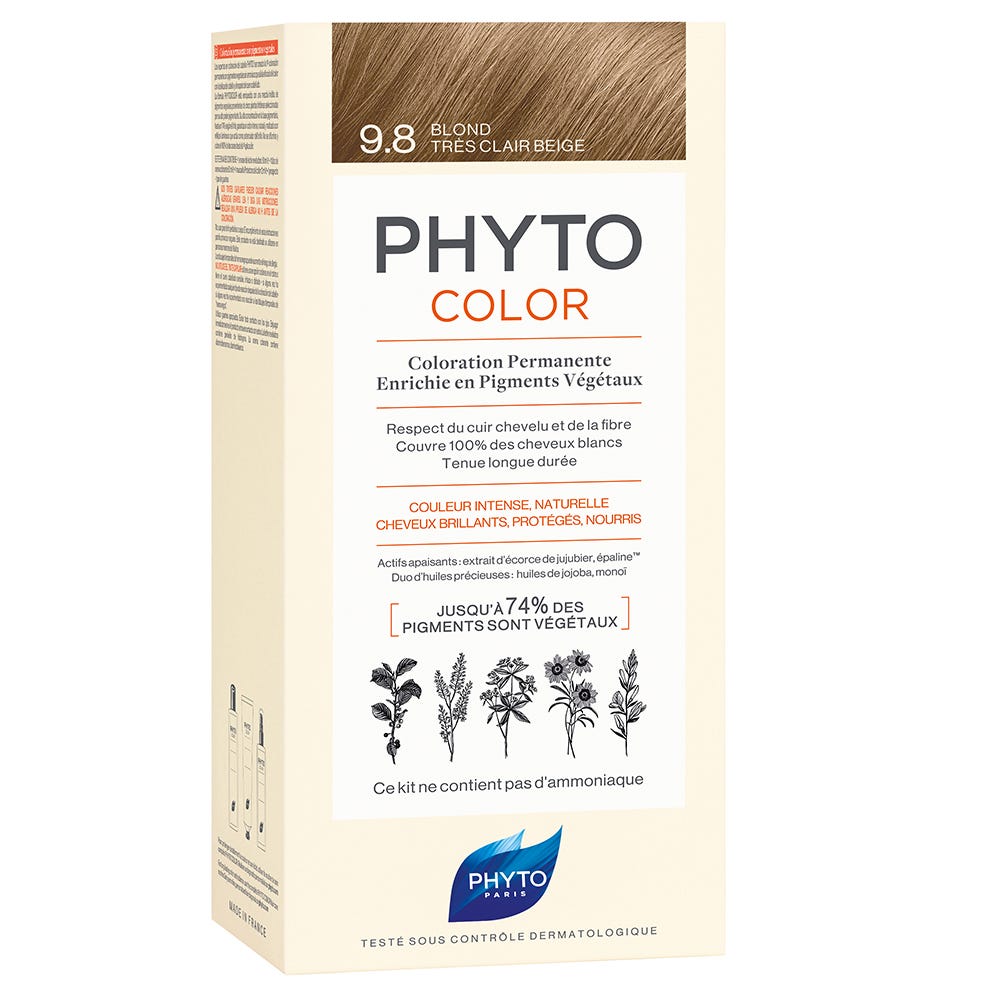 Phyto Color 9.8 Sehr Helles Beigeblond Pflanzliche Haarcoloration