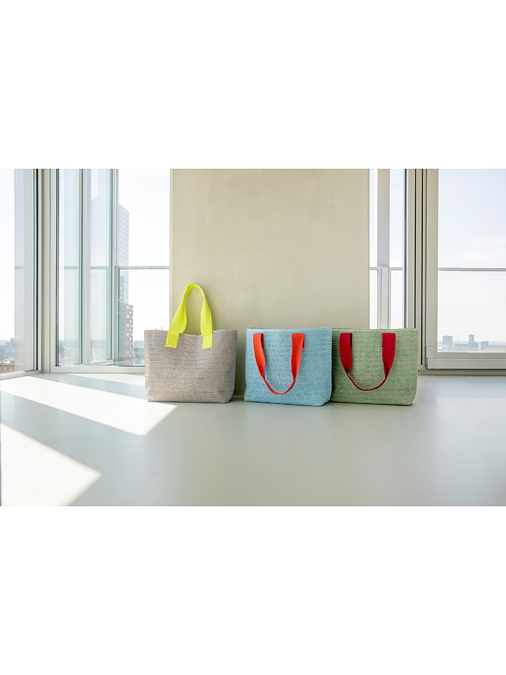 Remember Strandtasche in Hellblau - (B)48 x (H)32 x (T)14,5 cm günstig kaufen onesize