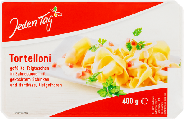 Jeden Tag Tortelloni Schinken