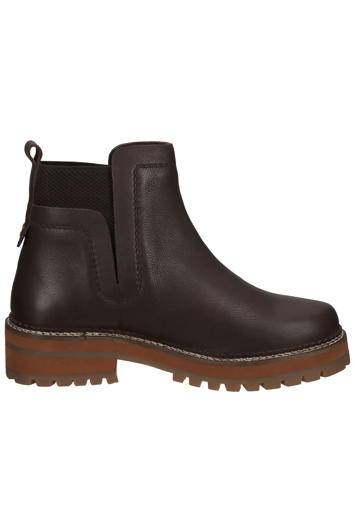 Sansibar  Stiefelette - Braun - Blockabsatz