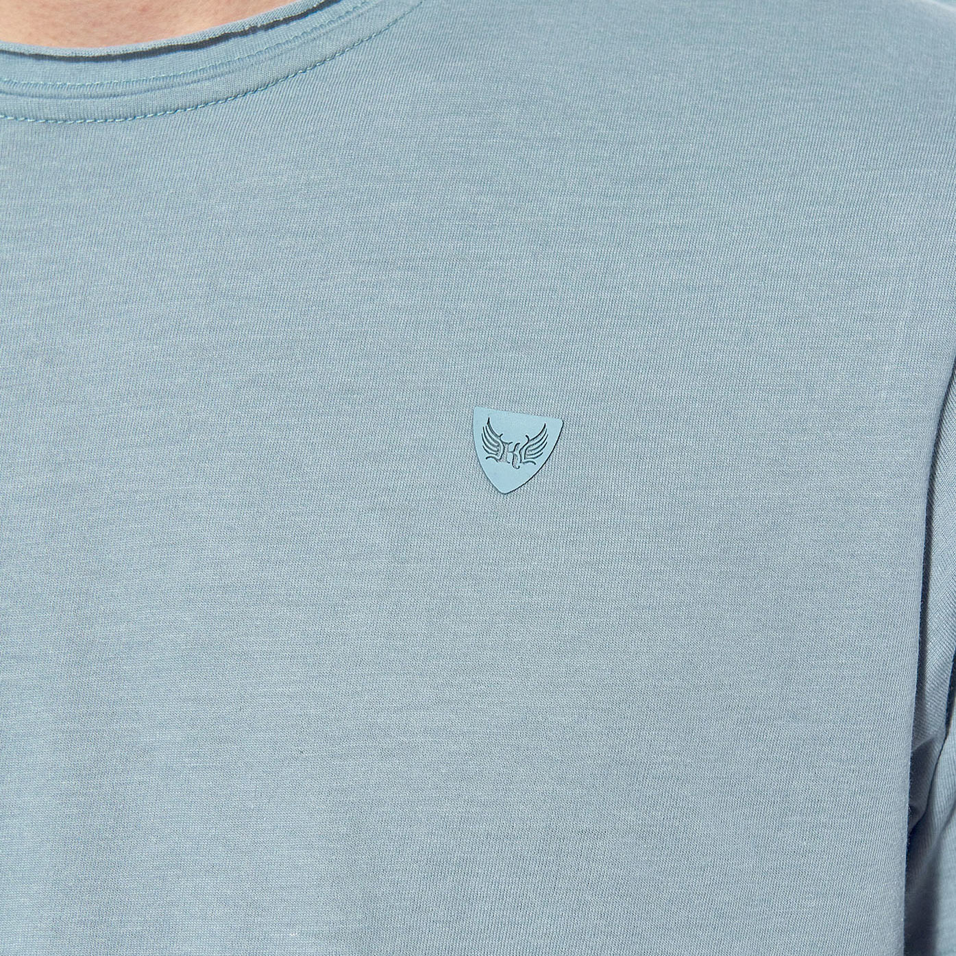 CARL   T-shirt bleu Homme