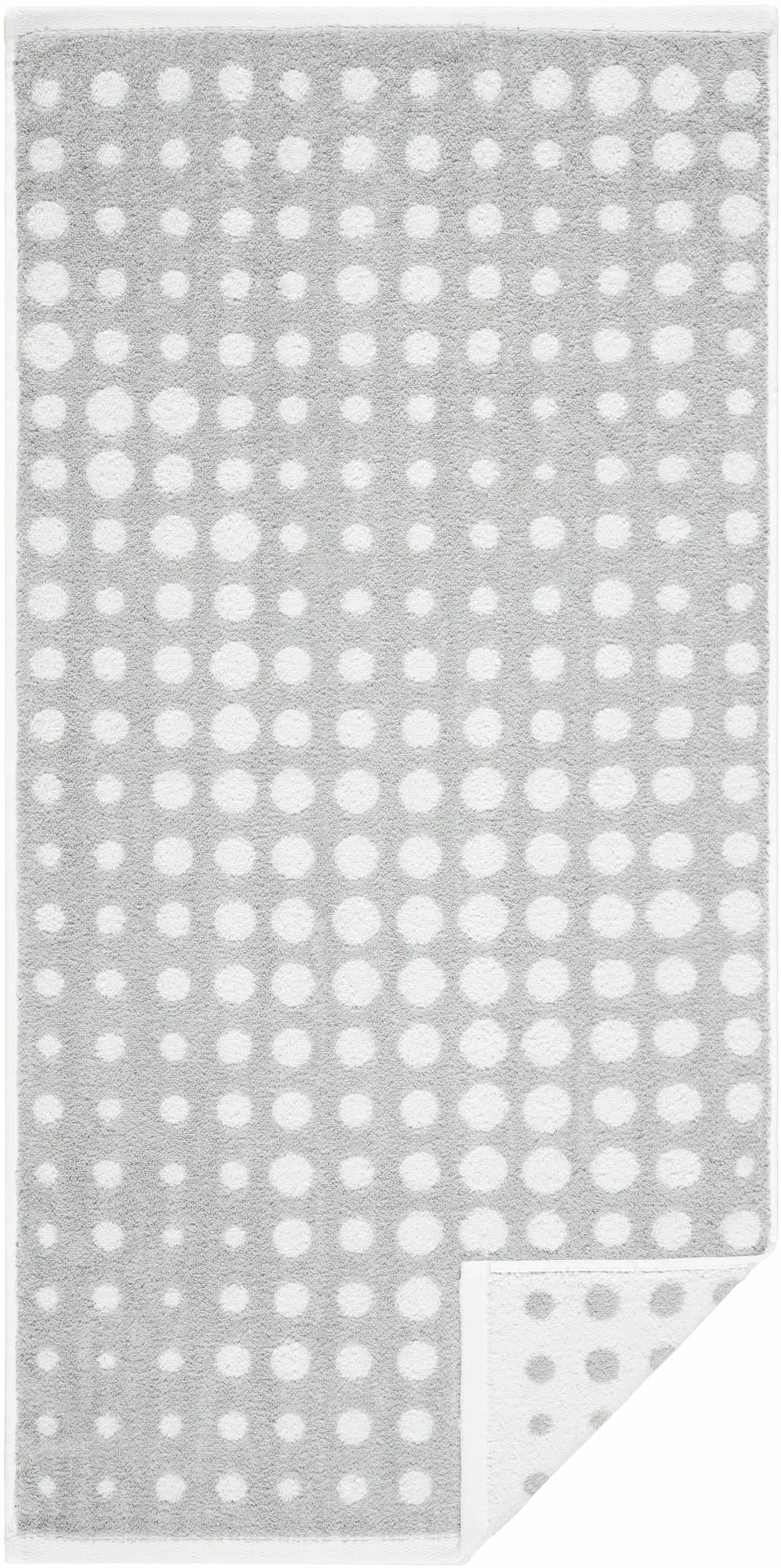 Egeria Badetuch DOT, Walkfrottee (1-St), Double Face mit Punkten, reine Baumwolle