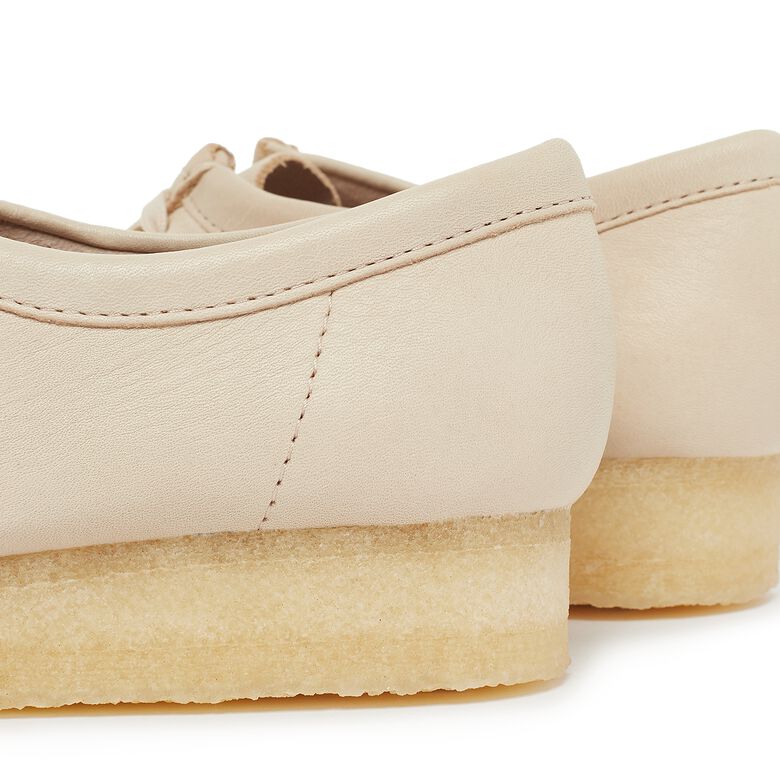 Clarks Wmns Wallabee beige leather