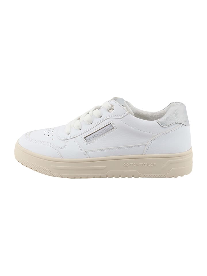Tom Tailor Sneakers in Weiß/ Beige günstig kaufen