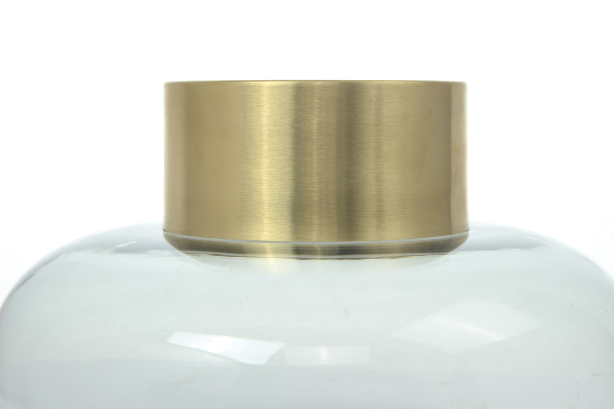 Kayoom Glasvase Saigon 225 Grau / Gold