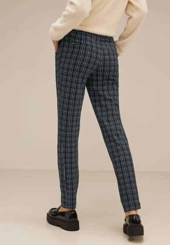 Street One Karierte Loose Fit Hose