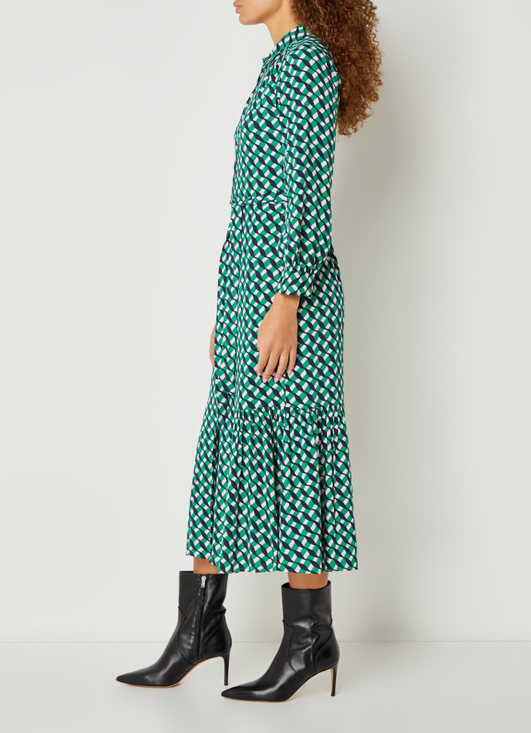 Abito chemisier midi Hobbs Emberly con cintura stampata