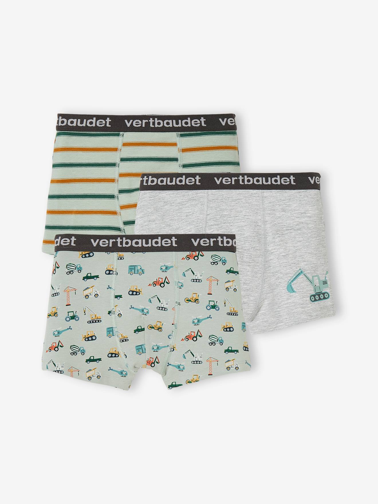 Lot de 3 boxers stretch 