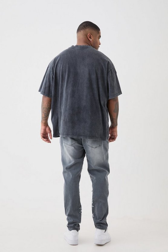 Plus Skinny Stretch Jeans mit Applikation