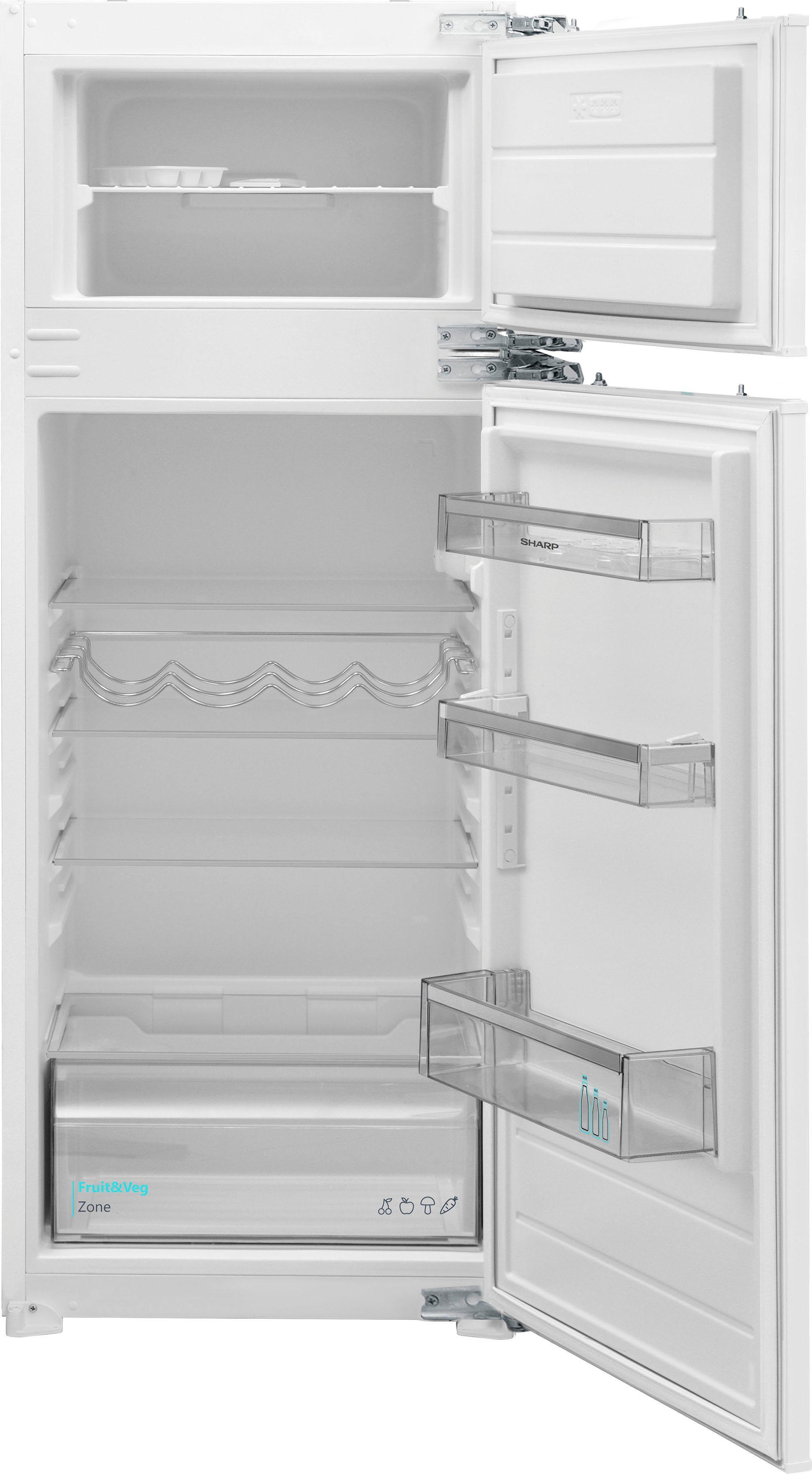 Sharp Einbaukühlgefrierkombination SJ-TE210M1XD-EU, 144,5 cm hoch, 54 cm breit