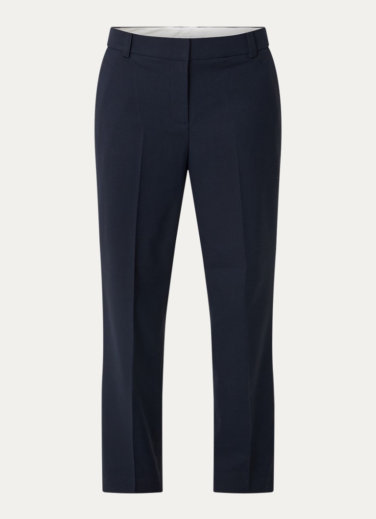 Pantaloni chino Tommy Hilfiger cu talie înaltă, buzunare laterale, croială ajustată