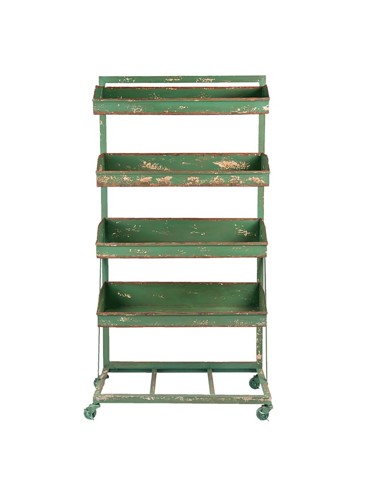 Clayre & Eef Regal in Grün - (B)71 x (H)133 x (T)40 cm günstig kaufen onesize