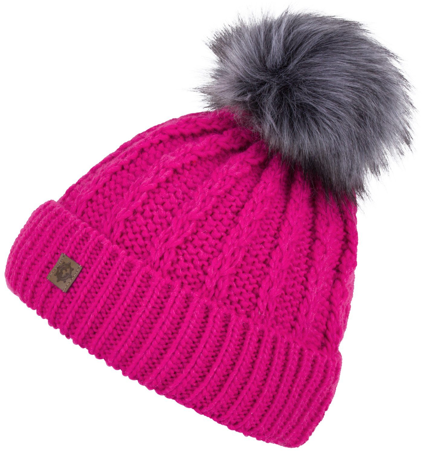 compagno Bommelmütze (1-St) Wintermütze Strickmütze Damen Mütze Winter Beanie