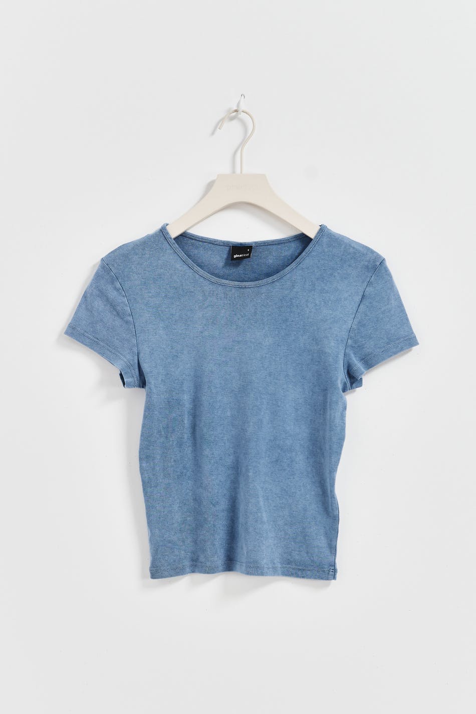 Washed tight rib top