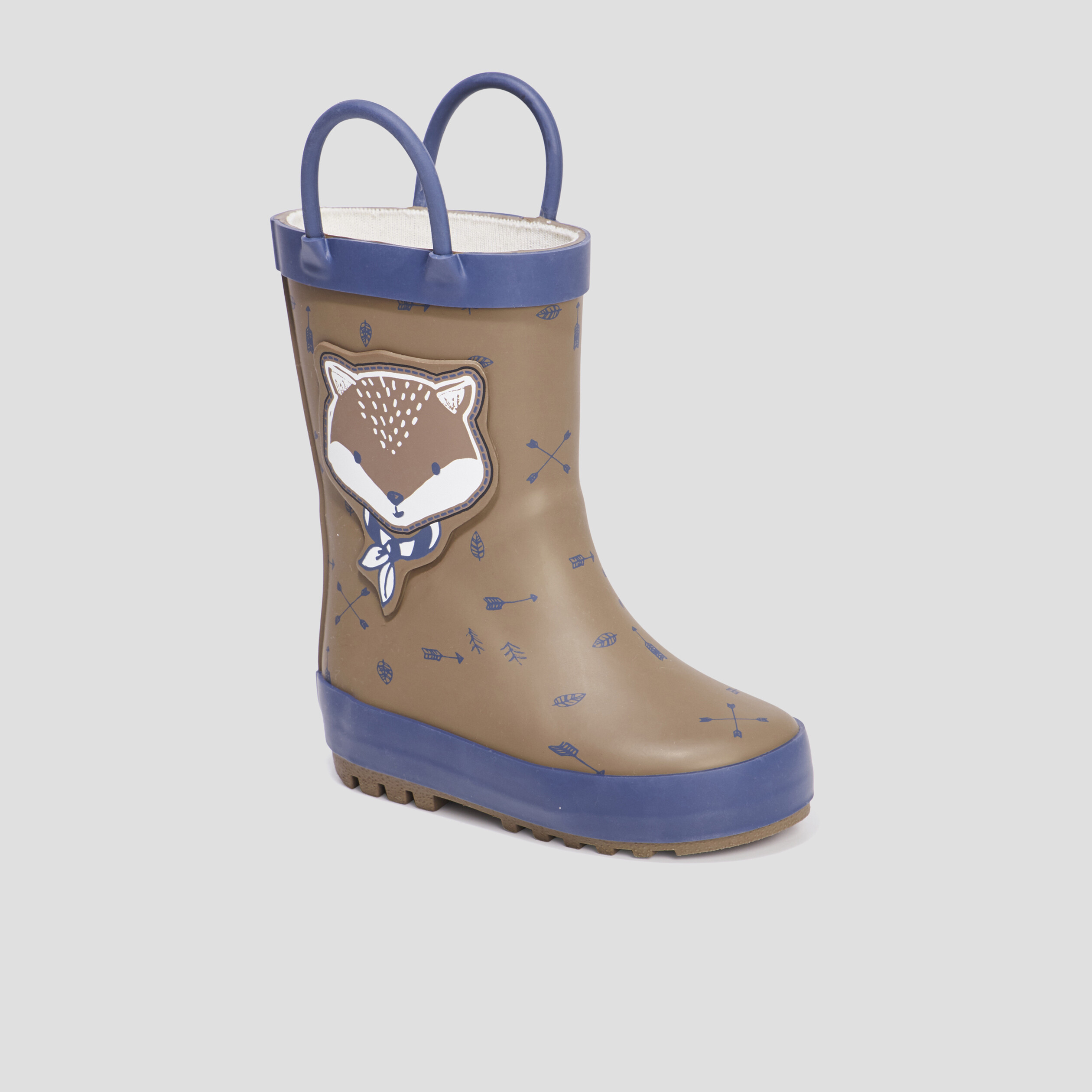 Bottes de pluie avec anses marron bébé garçon | La Halle