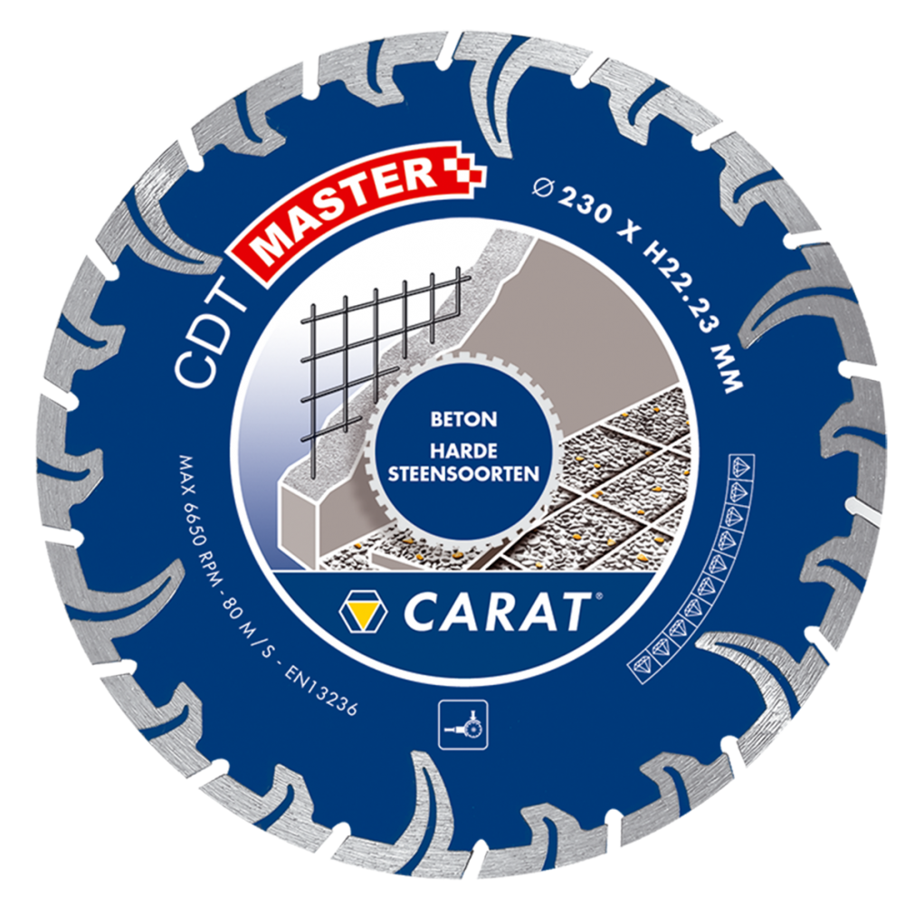 Carat CDTM230300 gyémánt fűrészlap TURBO CDT MASTER 230x22.2MM