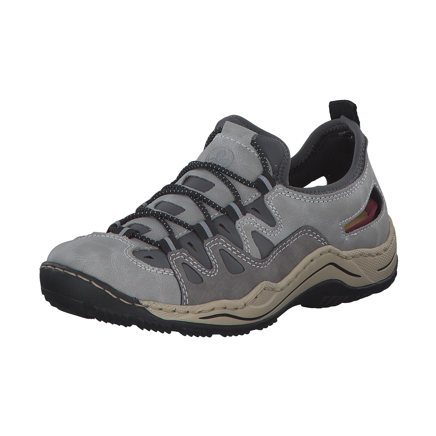 Rieker L0539, Slipper, Damen, cement/grey/blei
