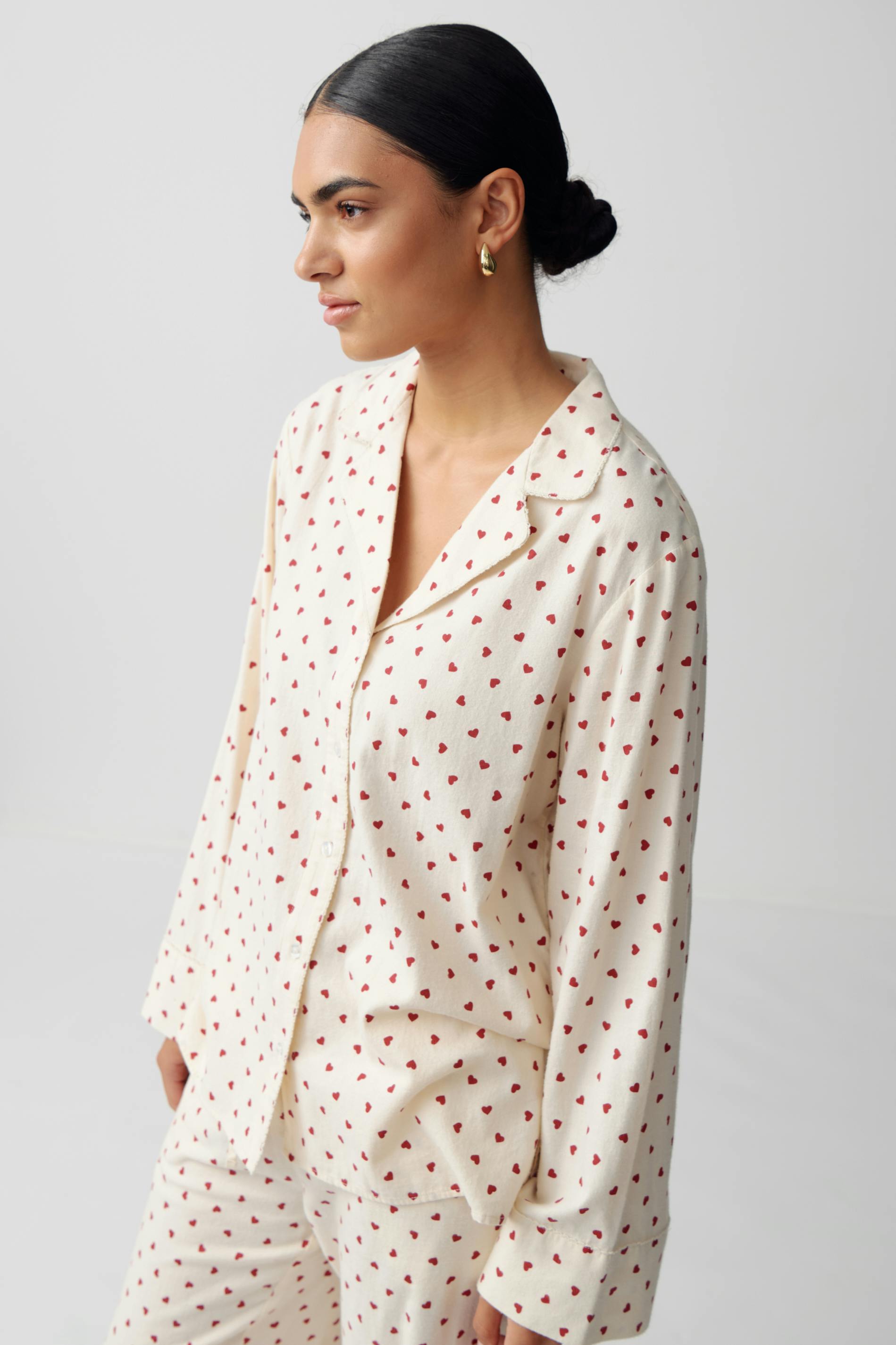 Flannel pyjamas shirt