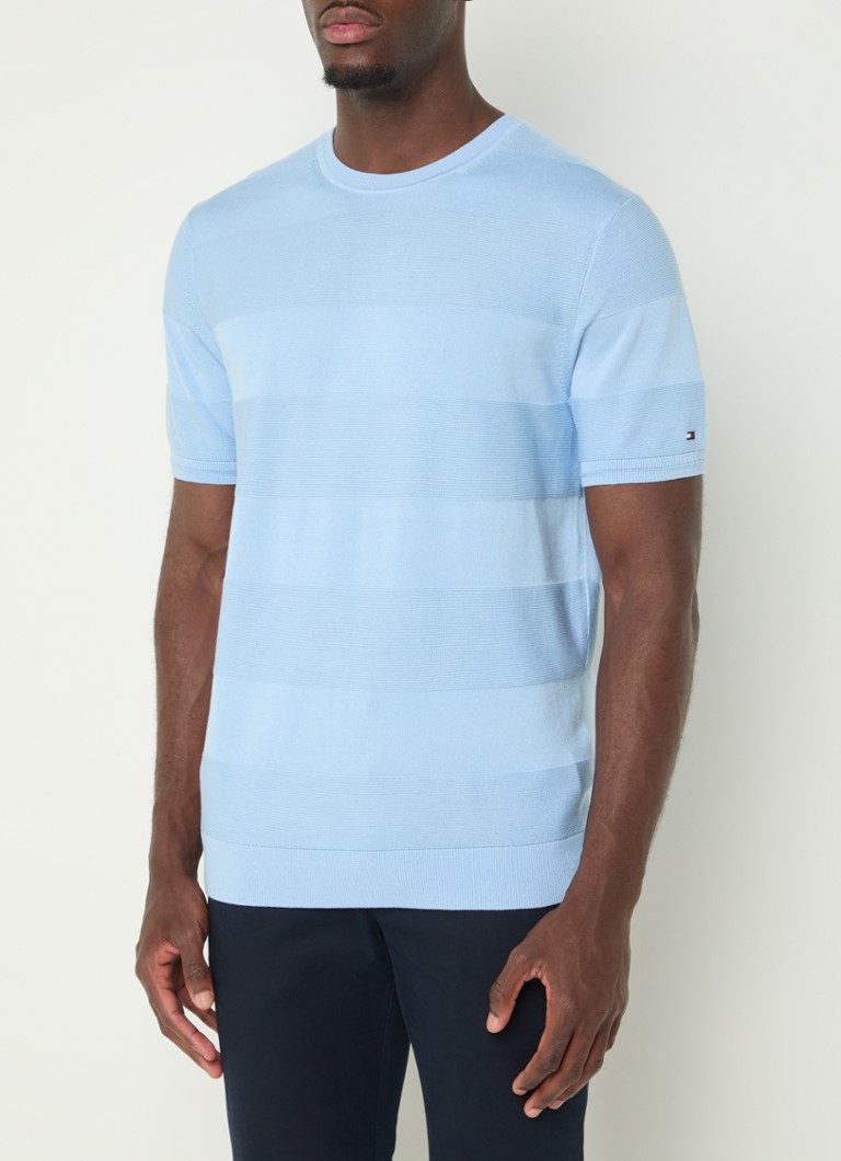 Tricou cu nervuri Tommy Hilfiger