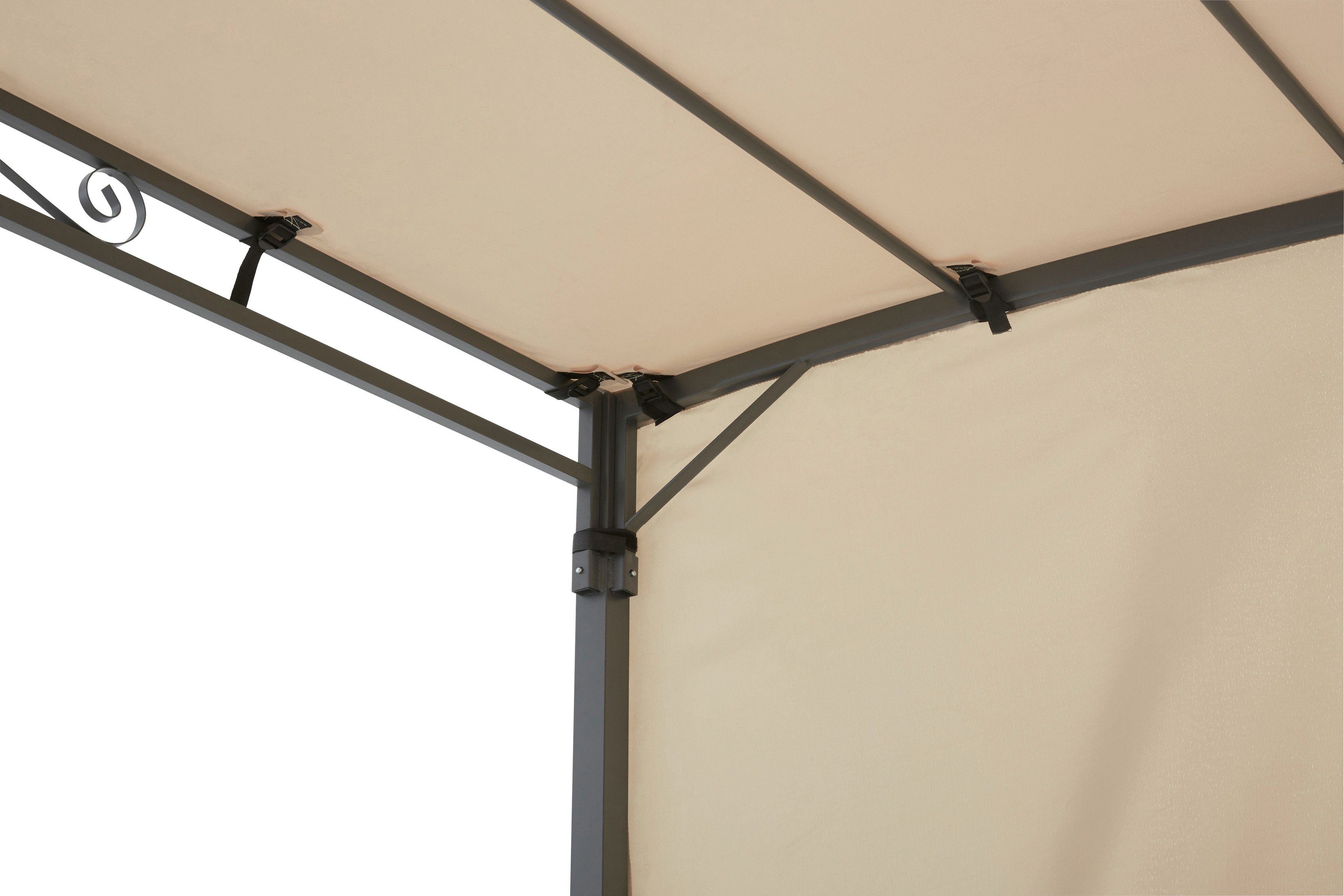 KONIFERA Anbaupavillon Burano, mit 3 Seitenteilen, (Set), BxT : 300x250 cm oder 400x250 cm
