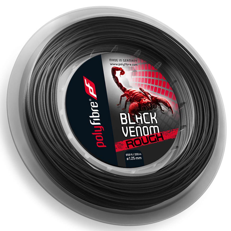 Venom Rough Saitenrolle 200m - Schwarz