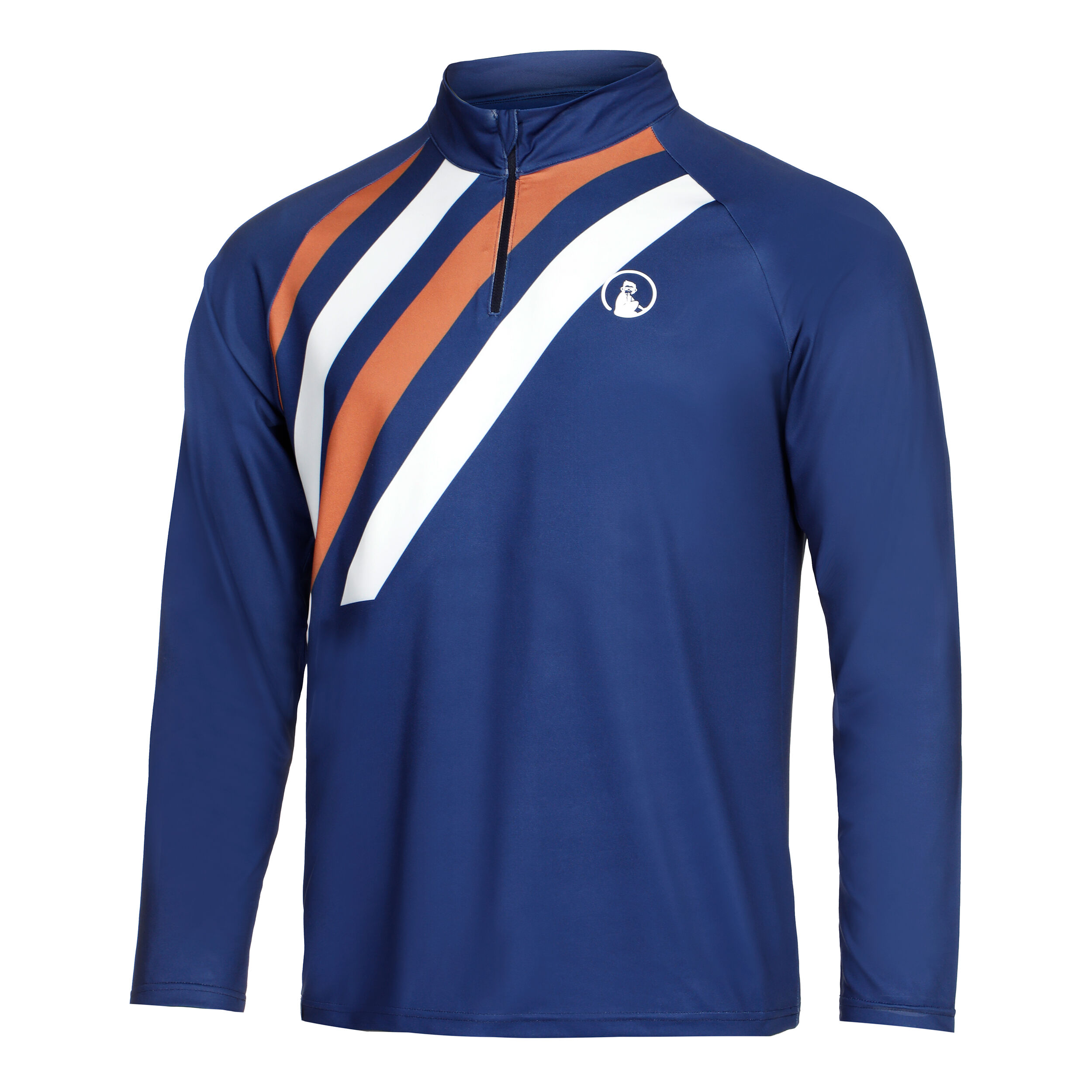 Big Serve 1/4 Zip Longsleeve Herren - Blau