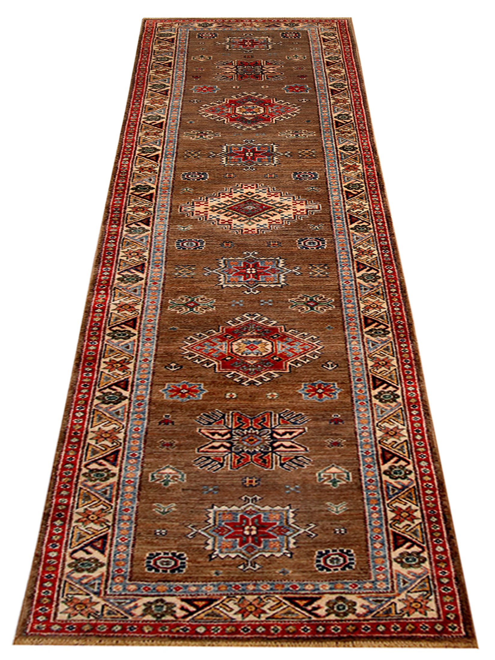 Kazak Ghazni ca. 301 x 80 cm, Unikat / Einzelstück