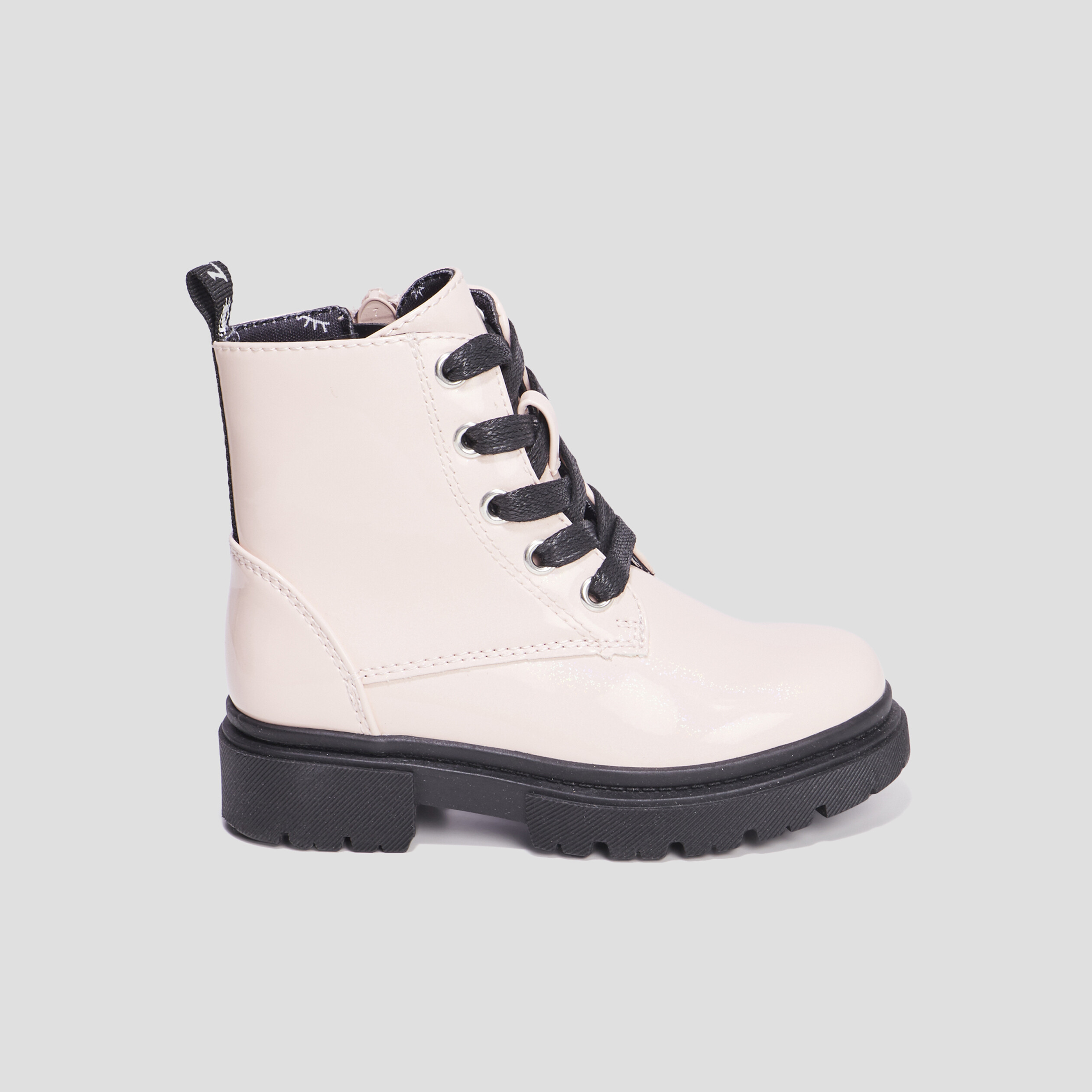 Bottines crantées zippées Liberto rose fille | La Halle