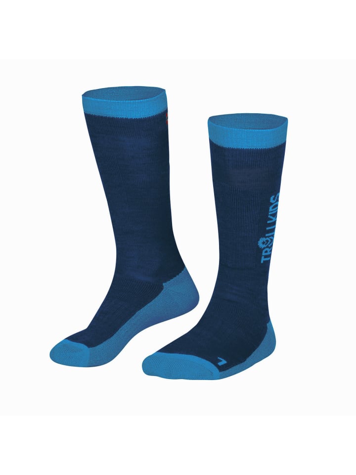 Trollkids Skisocken in vivid blue günstig kaufen