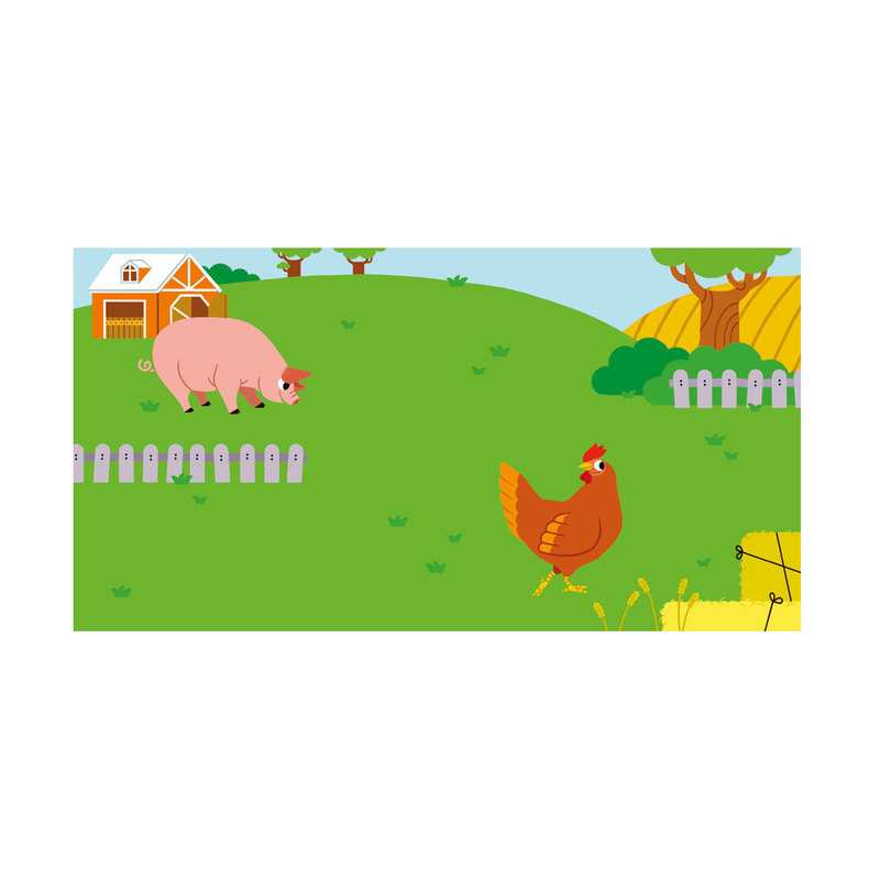 Je décore mon poster A la ferme - Lito