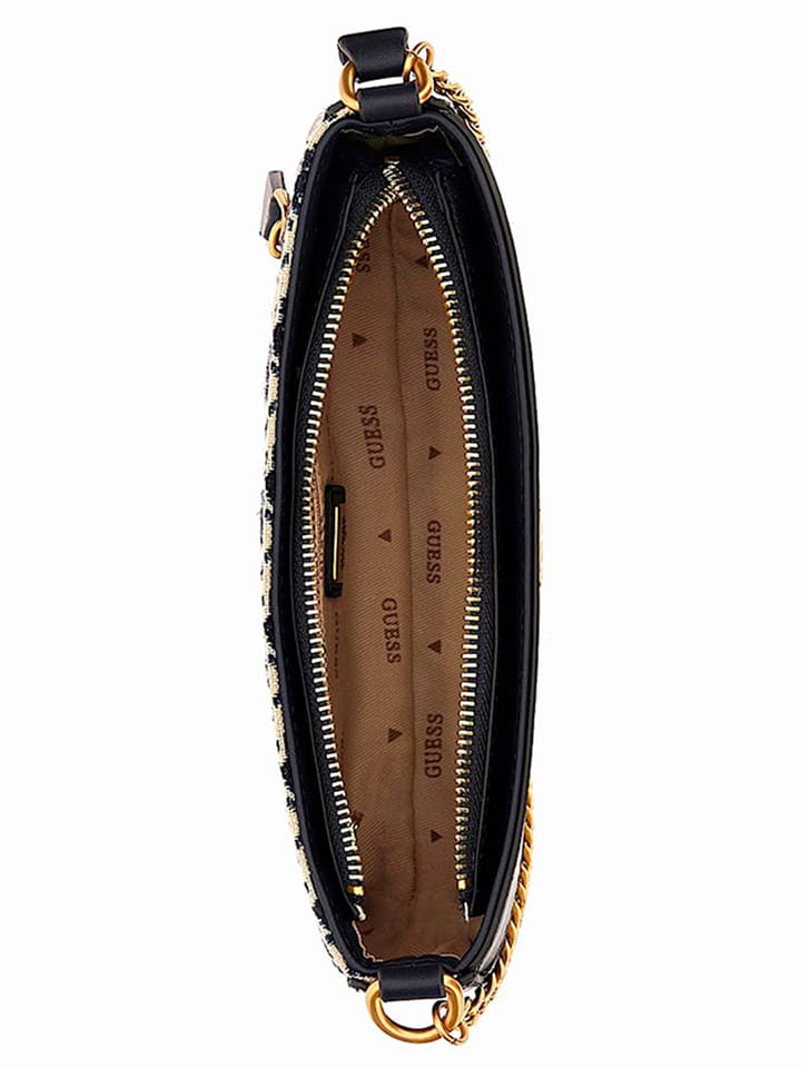 Guess Schultertasche in Beige/ Schwarz - (B)22 x (H)13 x (T)4 cm günstig kaufen onesize