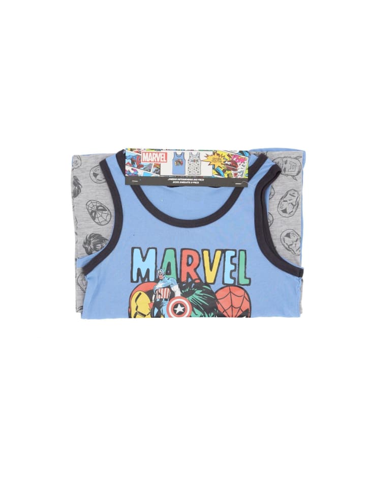 Marvel Avengers Unterhemd 2er-Pack Komfortable und stylische Unterwäsche in Mehrfarbig günstig kaufen