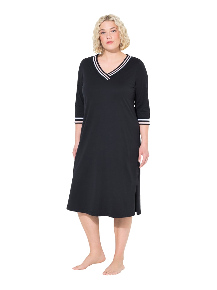 Ulla Popken Nachthemd in klassisch schwarz günstig kaufen