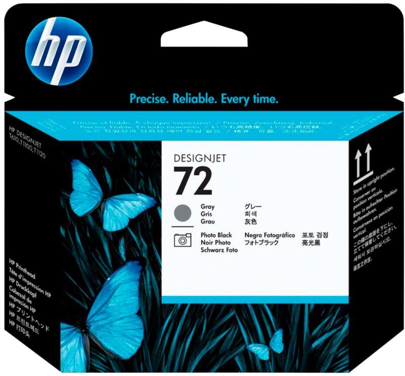 HP 72 Original Druckkopf C9380A Foto-Schwarz, Grau