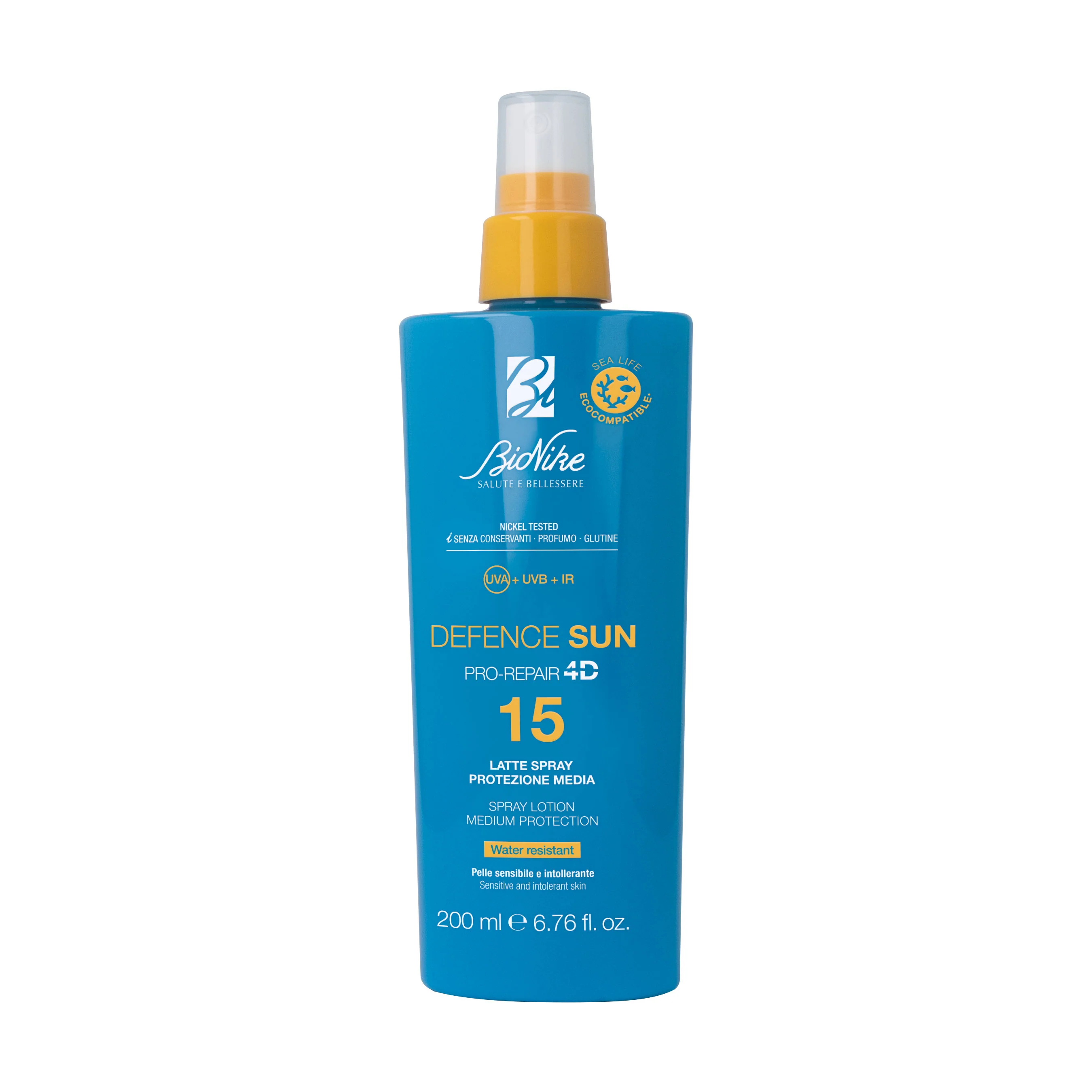 Defence Sun Spray Milk SPF15 – Solmelk til kroppen med middels beskyttelse.