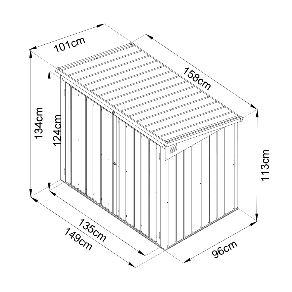 Home Deluxe Mülltonnenbox 2 x 240L BASURA