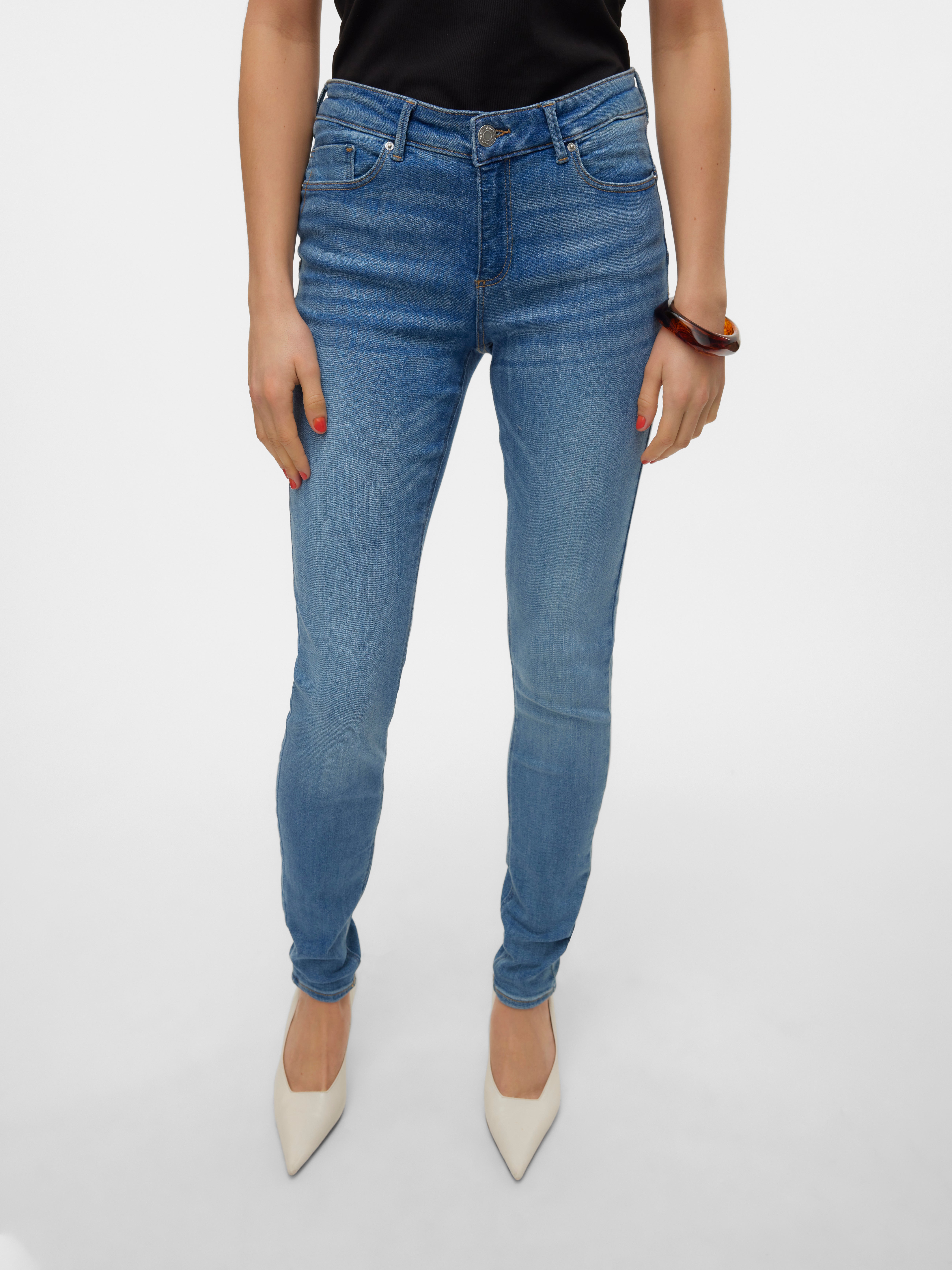 VMTANYA Mid Rise Skinny Fit Jeans