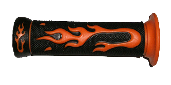Krüger Lenkergriffe Flammen, orange - ATU