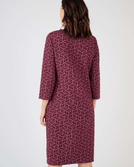Robe-housse en maille jacquard