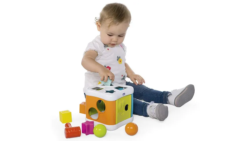 Chicco - Chicco – 2 in 1 Sortier und Schlag Würfel