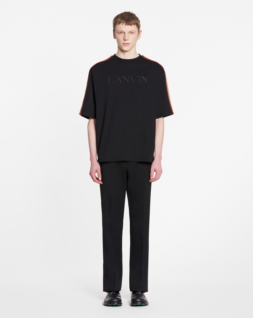 T-SHIRT OVERSIZE BRODÉ LANVIN SIDE CURB