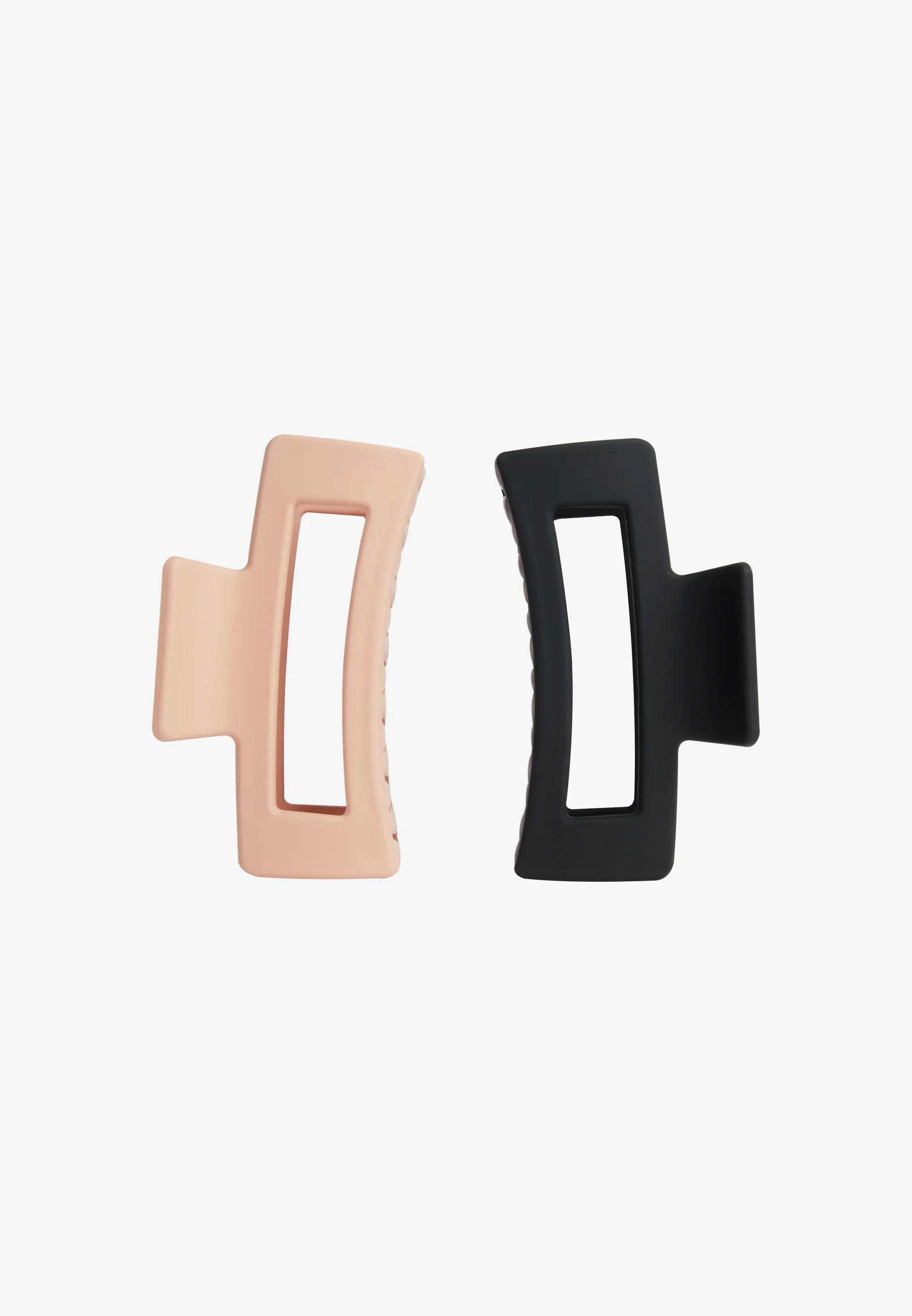Revolution Haircare CLIP RECTANGULAR MATE NUDE/NEGRO PACK DE 2 - Accesorios para el cabello