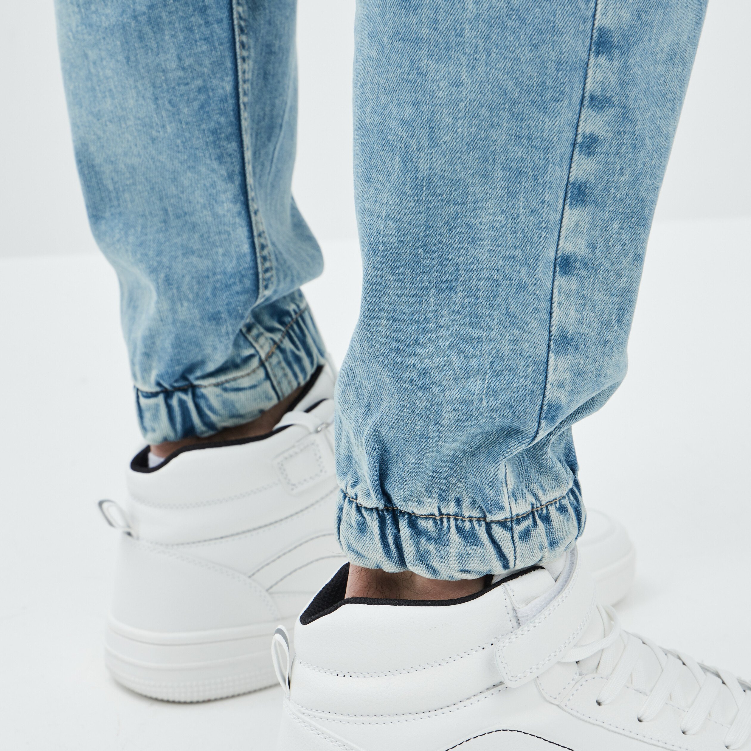 Jeans regular denim bleach homme | La Halle
