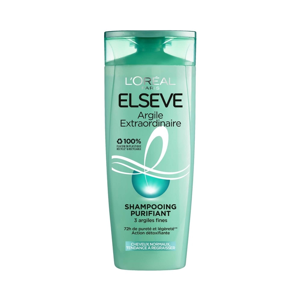 L'Oréal Paris Elseve Argile Extraordinaire Shampoing purifiant enrichi en 3 argiles fines
