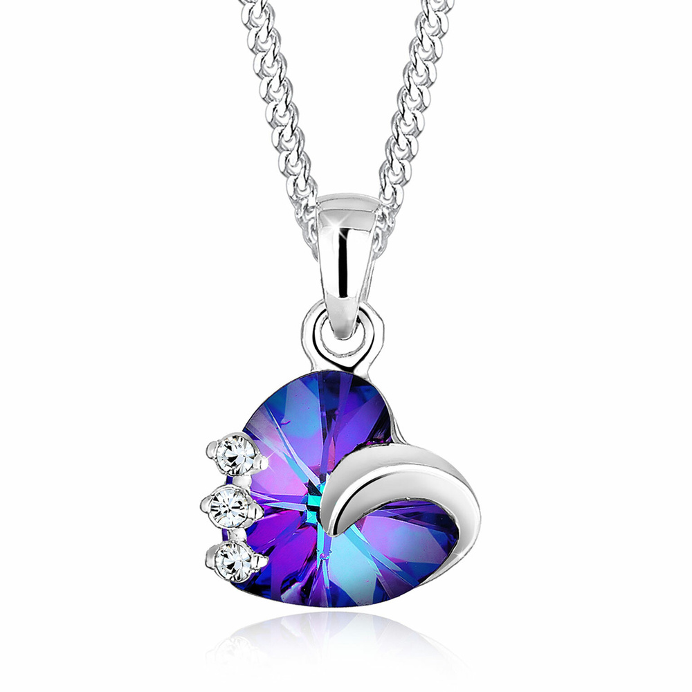 Elli Elli Collier Herz Kristalle 925 Silber Tesoro collier