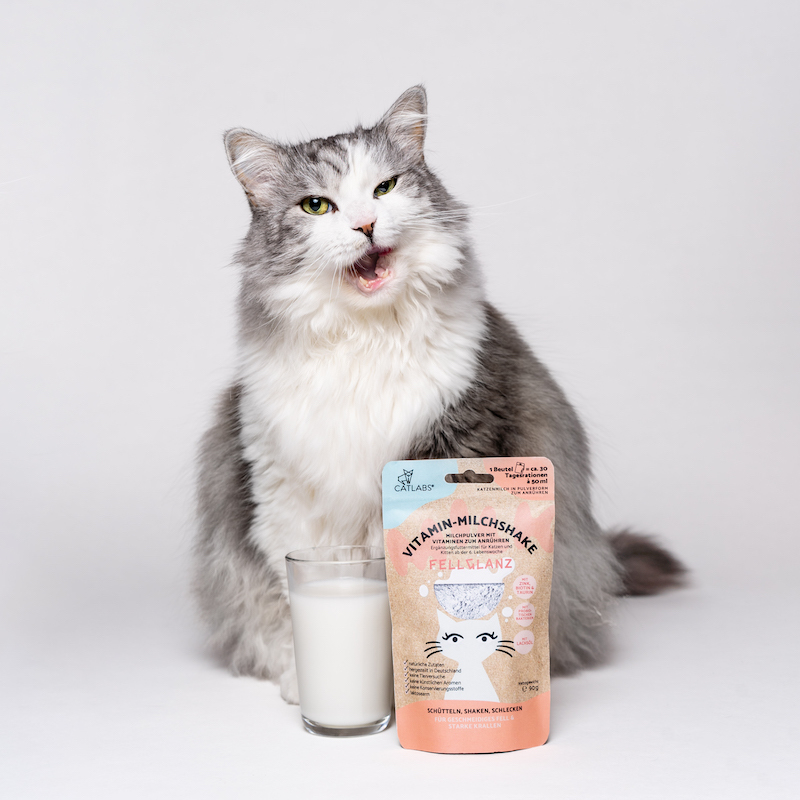 Catlab Katzenmilch & Getränke Catlab Vitamin-Milchshake für Katzen Fellglanz
