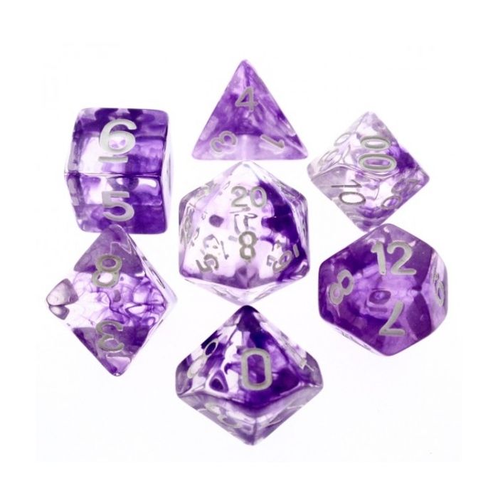 Nebula Purple dice set
