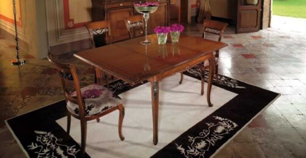 JVmoebel Esszimmer-Set, Esstisch Tisch Möbel 4x Stuhle Set 5tlg. Gruppe Design Esszimmer